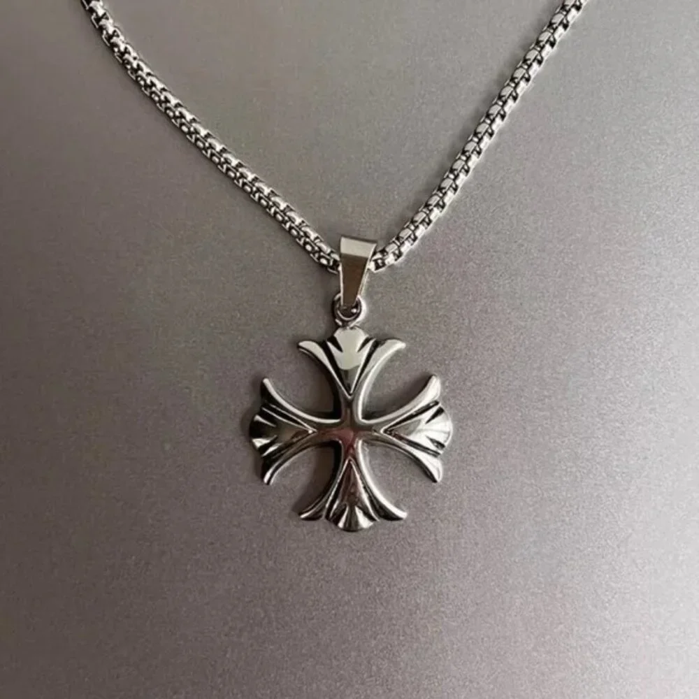 y2k 2000s vintage style heavy metal punk gothic emo cross pendant chain …